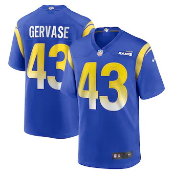 mens nike jake gervase royal los angeles rams game player j